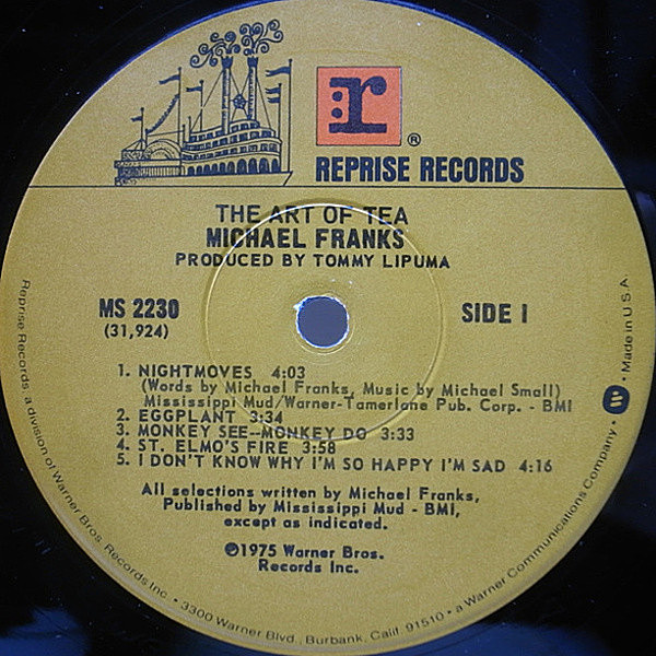 MICHAEL FRANKS / The Art Of Tea (LP) / Reprise | WAXPEND RECORDS