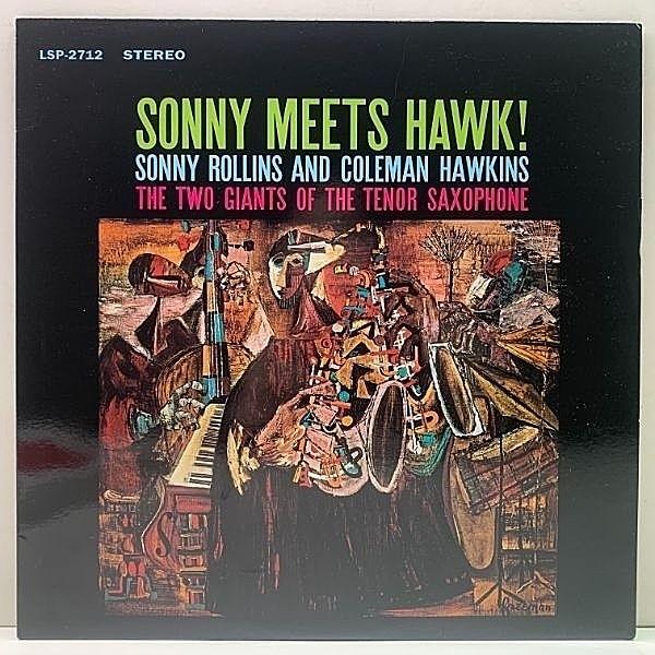 レコードメイン画像：レア BG刻印 [Bernie Grundman] 優秀録音 US 180G 美品!! SONNY ROLLINS Meets COLEMANHAWKINS (RCA LSP 2712)