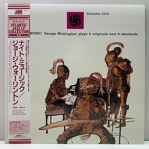 レコードメイン画像：MONO 光沢厚紙 帯付き 美品!! GEORGE WALLINGTON Knight Music ('56 Atlantic) TEDDI KOTICK, NICK STABULASJPN 国内 モノラル LP