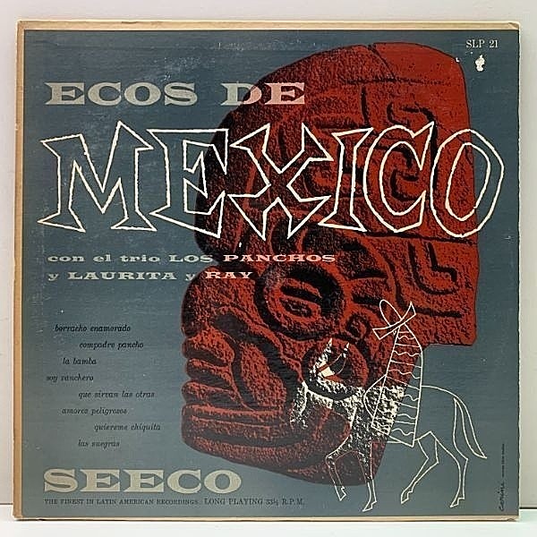 レコードメイン画像：珍盤 '52年 10インチ FALT 米オリジナル『Ecos De Mexico』TRIO LOS PANCHOS / LAURITA Y RAY (Seeco SLP 21) トリオ・ロス・パンチョス