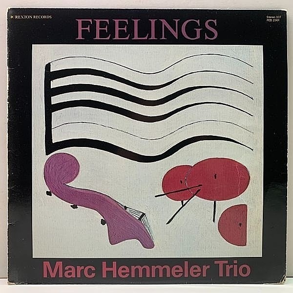 レコードメイン画像：美盤!! SWISSオンリー オリジナル MARC HEMMELER Feelings ('82 Rexton PEB 2001) 欧州ピアノトリオ w/ Peter Frei, Alvin Queen