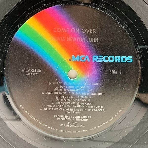 OLIVIA NEWTON-JOHN / Come On Over (LP) / MCA | WAXPEND RECORDS