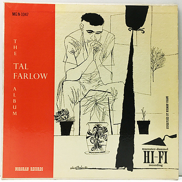 レコードメイン画像：ほぼ美品!! 黄Norgran 米 USオリジナル TAL FARLOW Album (MG N-1047) DSMジャケ BARRY GALBRAITH, CLAUDE WILLIAMSON, OSCAR PETTIFORD