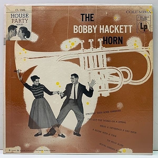 レコードメイン画像：レアな美盤!! 10inch 米オリジナル BOBBY HACKETT Horn ('56 Columbia CL 2566) MONO 6eye 深溝 ボビー・ ハケットのあまり見ない珍盤！