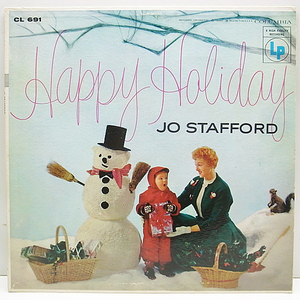 レコードメイン画像：美品 6eye MONO両溝 Orig JO STAFFORD Happy Holiday クリスマス