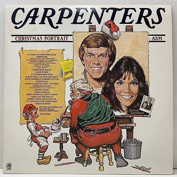 レコードメイン画像：良好!! USオリジナル CARPENTERS Christmas Portrait ('78 A&M SP 4726) カーペンターズ／クリスマス・ポートレイト 初のX'masアルバム