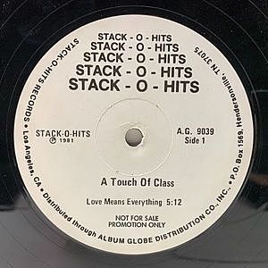 レコード画像：TOUCH OF CLASS / Love Means Everything