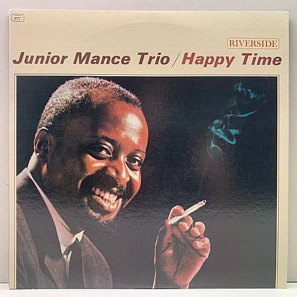 レコードメイン画像：美品 LP ジュニア・マンス／ハッピー・タイム JUNIOR MANCE Happy Time (Riverside) w/ Ron Carter, Mickey Roker