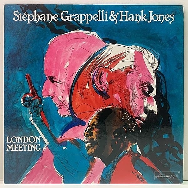レコードメイン画像：美品 仏オリジナル コーティング仕様 STEPHANE GRAPPELLI & HANK JONES London Meeting ('79 String) FRANCE オンリー LP