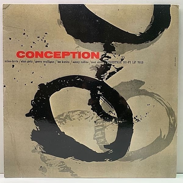 レコードメイン画像：美盤!! MILES DAVIS / STAN GETZ / LEE KONITZ『Conception』(Prestige 7013) 米OJC 80's LTD 限定リマスター LP