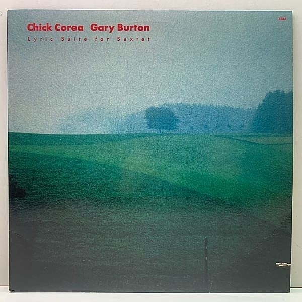 レコードメイン画像：【透かし黄金色・半透明】美盤!! USオリジナル CHICK COREA, GARY BURTON Lyric Suite For Sextet ('83 ECM 1-23797) チック・コリア LP