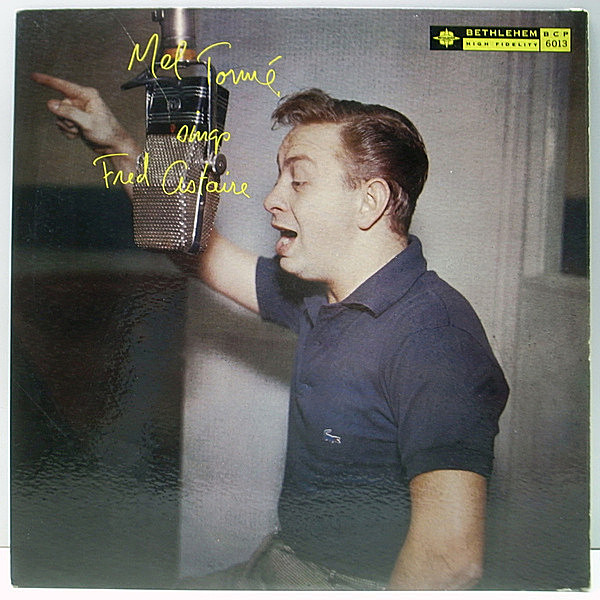 レコードメイン画像：良好!! MONO 深溝 PAT#刻印 USオリジナル MEL TORME Sings Fred Astaire ('56 Bethlehem) MARTY PAICH, JACK MONTROSE, HERB GELLER ほか