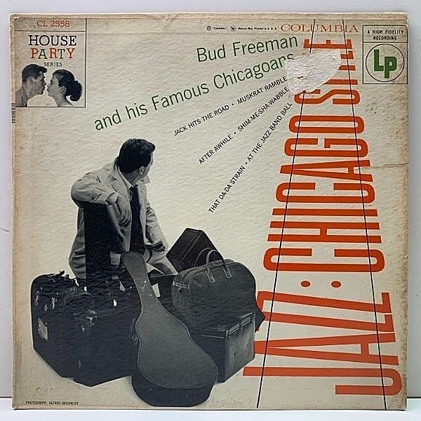 レコードメイン画像：良好盤!! 10インチ MONO USオリジナル 6eye 深溝 BUD FREEMAN Jazz : Chicago Style ('55 Columbia) w/ Jack Teagarden, Eddie Condon ほか