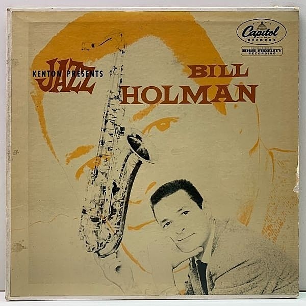 レコードメイン画像：白プロモ USオリジナル FLAT MONO 深溝 BILL HOLMAN 1st デビュー盤 [Stan Kenton Presents] Bob Gordon, Herb Geller ほか 豪華面子