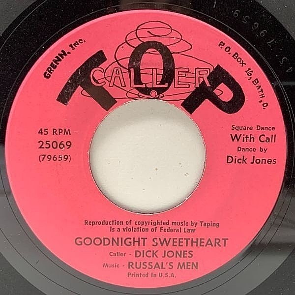 レコードメイン画像：【爽快ウォーミングなポップ・フォーク】美盤!! USオリジナル RUSSAL'S MEN w./ DICK JONES Goodnight Sweetheart (Top Caller) 45RPM.