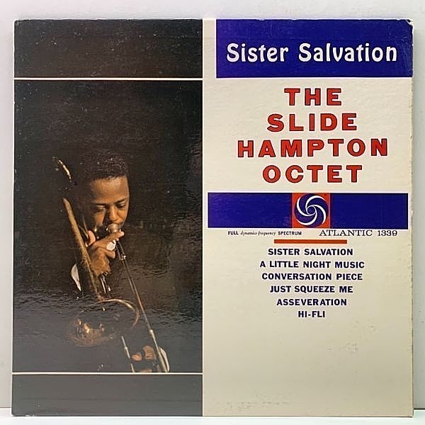 レコードメイン画像：【w/ Freddie Hubbard, George Coleman】美品 MONO 初版 白ファン 3色 深溝 USオリジナル SLIDE HAMPTON Sister Salvation ('60 Atlantic)