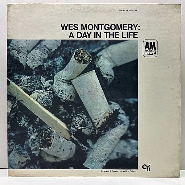 レコードメイン画像：【稀少・Rマーク無し】良好!! 両面 VANGELDER刻印 USオリジナル WES MONTGOMERY A Day In The Life ('67 A&M) コーティング仕様