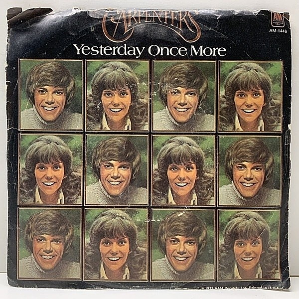 レコードメイン画像：ピクチャースリーヴ付き 7インチ USオリジナル CARPENTERS Yesterday Once More ('73 A&M) カーペンターズ 45RPM. シングル