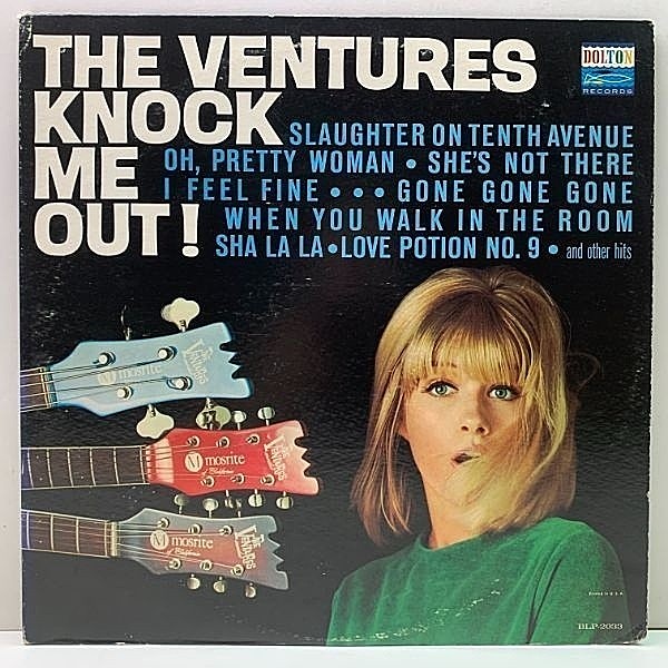 レコードメイン画像：USオリジナル 1マト MONO 深溝 THE VENTURES Knock Me Out! (Dolton BLP-2033) 十番街の殺人 ほか ベンチャーズ 人気盤 米モノラル LP