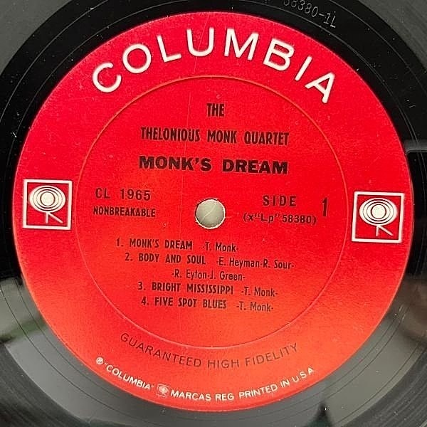 THELONIOUS MONK / Monk's Dream (LP) / Columbia | WAXPEND RECORDS