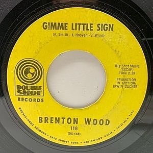 レコード画像：BRENTON WOOD / Gimme Little Sign