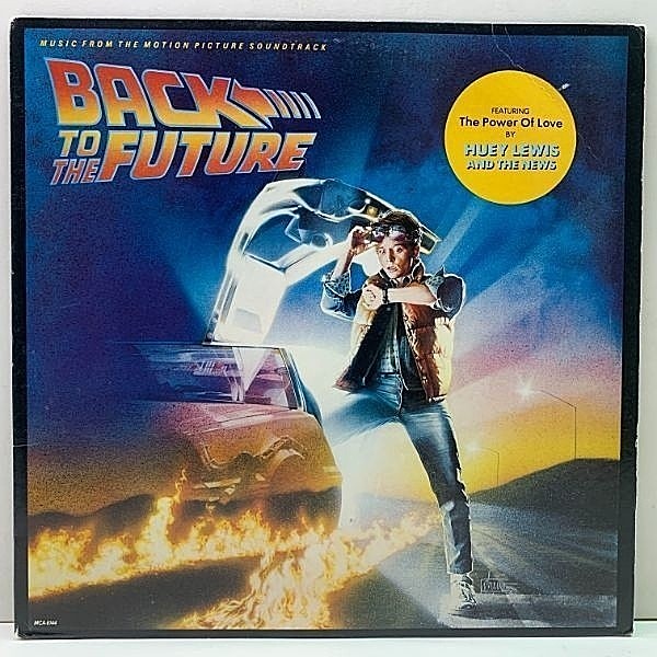 レコードメイン画像：プロモ盤!! USオリジナル『Back To The Future』バック・トゥ・ザ・フューチャー O.S.T サントラ LP アナログ 米 初回プレス