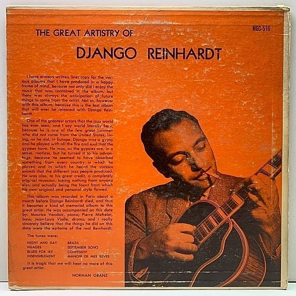 DJANGO REINHARDT / The Great Artistry Of (10) / Clef