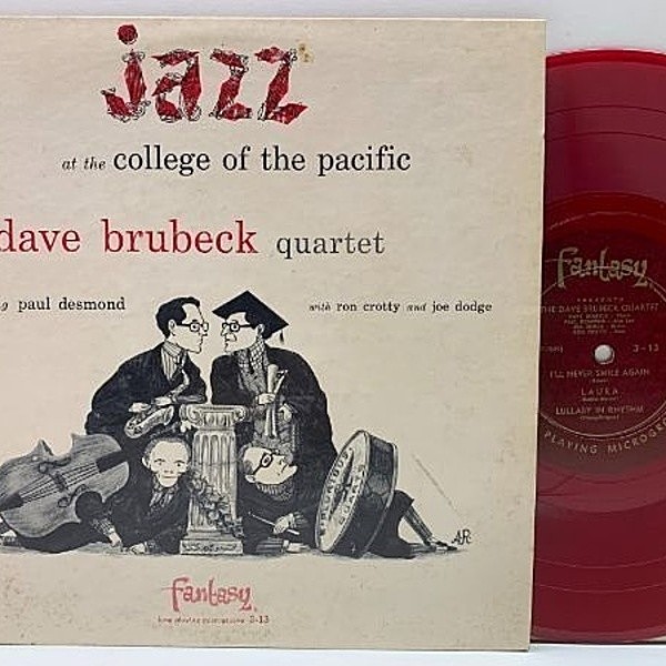 レコードメイン画像：希少 10インチ 赤盤 USオリジナル DAVE BRUBECK feat. PAUL DESMOND Jazz At The College Of The Pacific ('54 Fantasy 3-13) 原盤