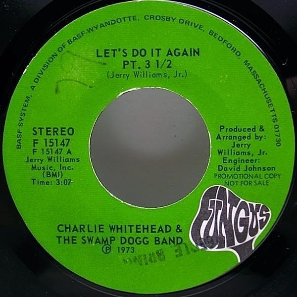 レコードメイン画像：DJ SHADOWネタ ブレイク CHARLIE WHITEHEAD Let's Do It Again