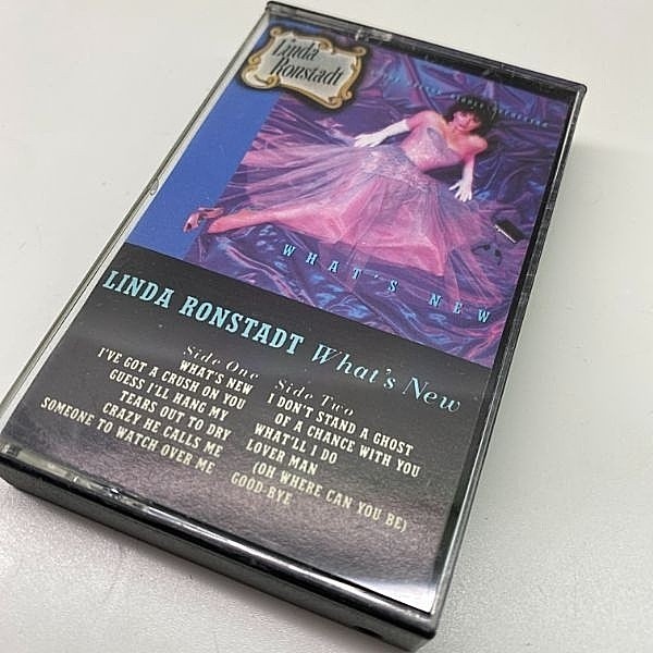 レコードメイン画像：US製 CASSETTE TAPE／テープ LINDA RONSTADT What's New ('83 Asylum) リンダ・ロンシュタット スタンダード集！ヴォーカルファン必携