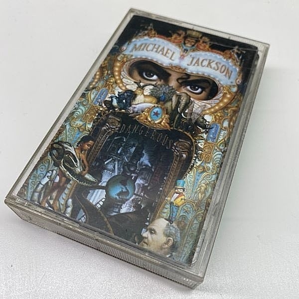 レコードメイン画像：US製 CASSETTE TAPE／テープ MICHAEL JACKSON Dangerous ('91 Epic) マイケル・ジャクソン／デンジャラス '91年当時の米国カセット