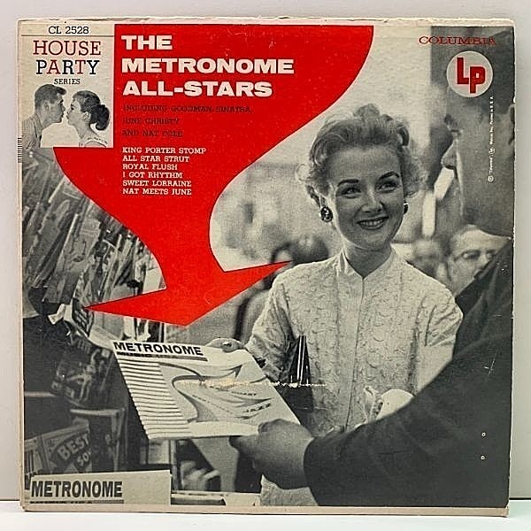 レコードメイン画像：レアな良好盤!! 10'' MONO 米オリジナル 6eye 深溝 METRONOME ALL STARS ('55 Columbia) June Christy & Nat King Cole / Frank Sinatra