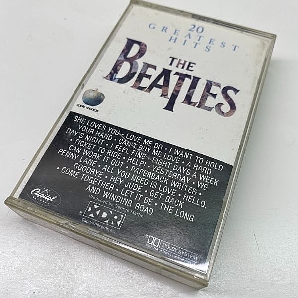 レコードメイン画像：US製 CASSETTE TAPE／テープ BEATLES 20 Greatest Hits ('92 Capitol) ビートルズ Yesterday ほか 全20曲収録のベスト作品