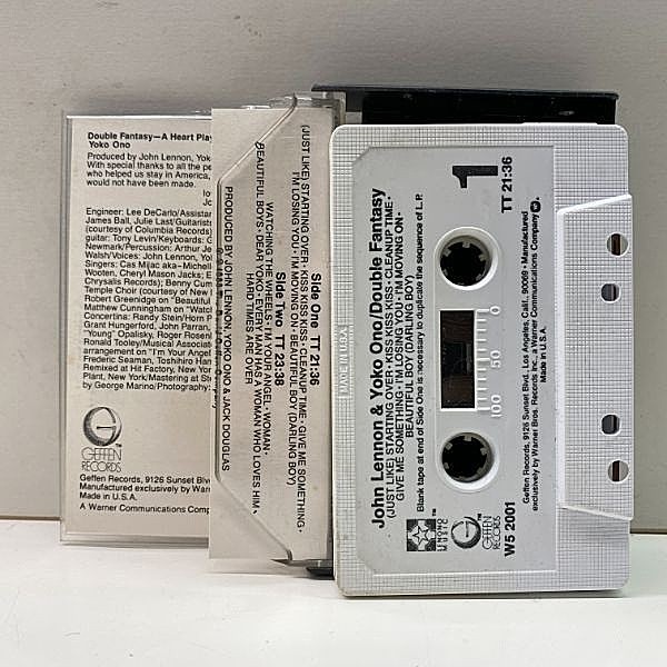 JOHN LENNON / YOKO ONO / Double Fantasy (CASSETTE TAPE) / Geffen