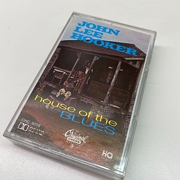 レコードメイン画像：【50年代前半デトロイトでの録音集】US製 CASSETTE TAPE／テープ JOHN LEE HOOKER House Of The Blues ('87 Chess) 渋いディープな弾き語り