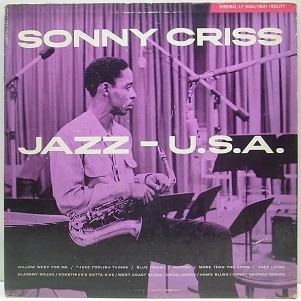 レコードメイン画像：完オリ FLAT マルーン 両溝 SONNY CRISS Jazz USA Imperial レア