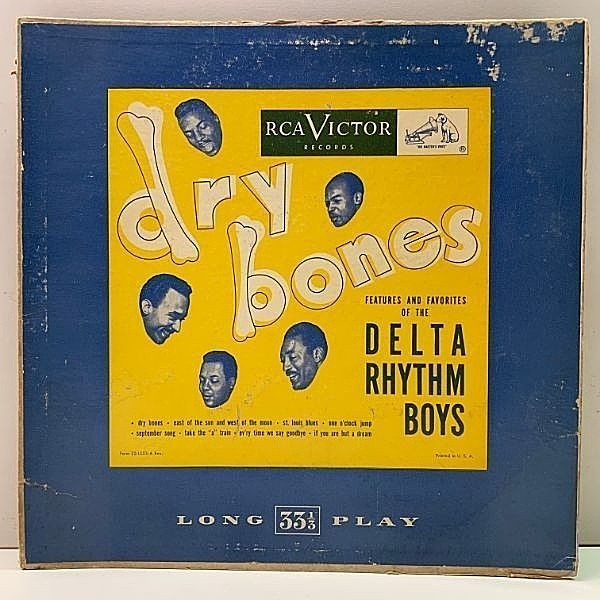 レコードメイン画像：10インチ USオリジナル MONO 深溝 DELTA RHYTHM BOYS Dry Bones ('52 RCA) デルタ・リズム・ボーイズ A列車で行こう 他