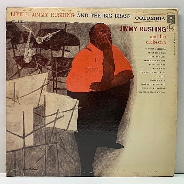 レコードメイン画像：USオリジナル MONO 6eye 深溝 JIMMY RUSHING Little Jimmy Rushing And The Big Brass ('58 Columbia) w/ Coleman Hawkins, Nat Pierce
