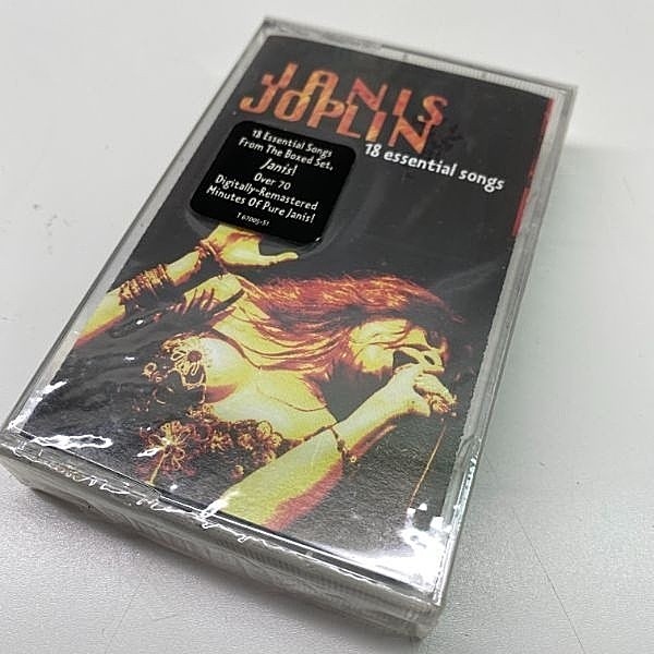 レコードメイン画像：未開封!! JANIS JOPLIN 18 Essential Songs (Columbia CT 67005) ジャニス・ジョプリン ベスト CASSETTE TAPE／カセットテープ