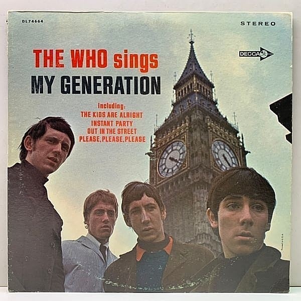 レコードメイン画像：レアなCut無し!良好品! 初版 黒ツヤ USオリジナル THE WHO My Generation ('66 Decca) 12曲INC. 1st デビュー 米 初回プレス LP
