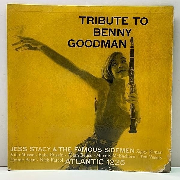 レコードメイン画像：USオリジナル MONO 初版 黒銀ラベ 深溝 JESS STACY Tribute To Benny Goodman ('56 Atlantic) トリオものからコンボ演奏まで快い中間派！