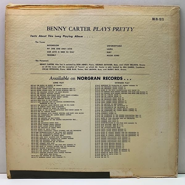 ☆超希少！USオリジナルMONO☆ベニー・カーター Plays Pretty
