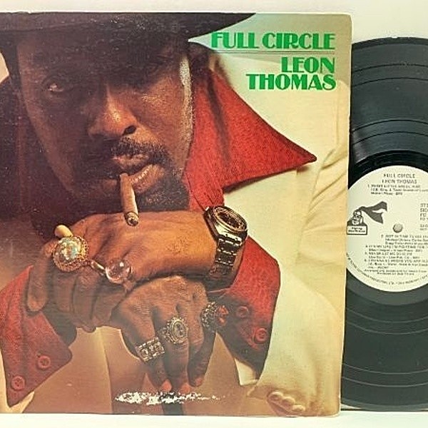 レコードメイン画像：白プロモ 美盤!! USオリジナル LEON THOMAS Full Circle (Flying Dutchman) I Wanna Be Where You Are ほか Rare Grooveアプローチが絶品