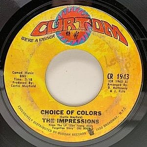 レコード画像：IMPRESSIONS / Choice Of Colors