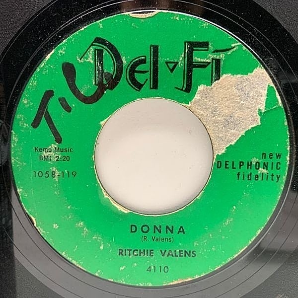 レコードメイン画像：USオリジナル 7インチ RITCHIE VALENS Donna / La Bamba ('58 Del-Fi) リッチー・ヴァレンス 17歳で早逝したR&Rスター 45RPM.