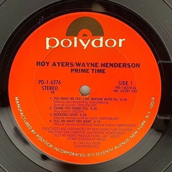 ROY AYERS / WAYNE HENDERSON / Prime Time (LP) / Polydor