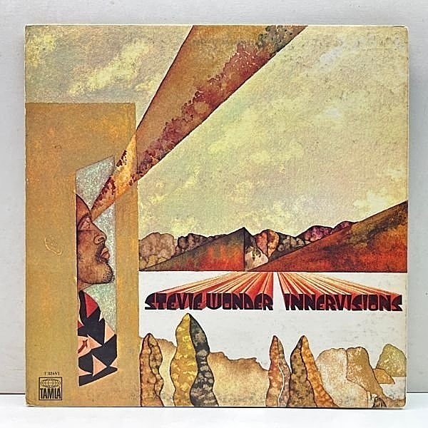 レコードメイン画像：レアな良好品!! KENDUN刻印 USオリジナル STEVIE WONDER Innervisions ('73 Tamla) GFテクスチャード仕様 米 初回プレス LP