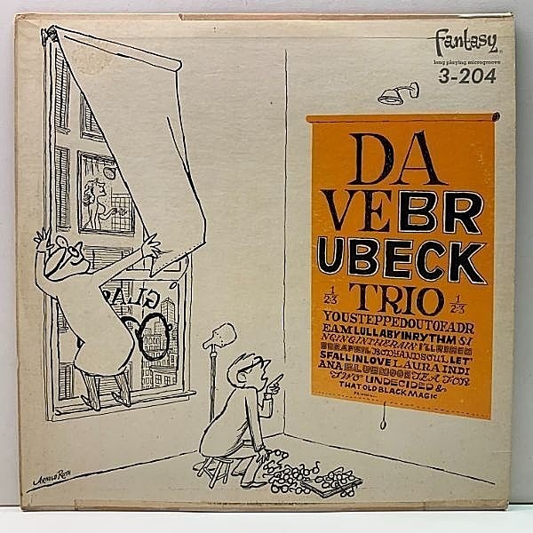 レコードメイン画像：MONO 12LP 米オリジナル DAVE BRUBECK TRIO ('56 Fantasy 3204) 興味深い初期のトリオ演奏 w/ Ron Crotty, Cal Tjader