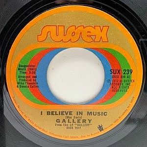 レコード画像：GALLERY / I Believe In Music / Someone