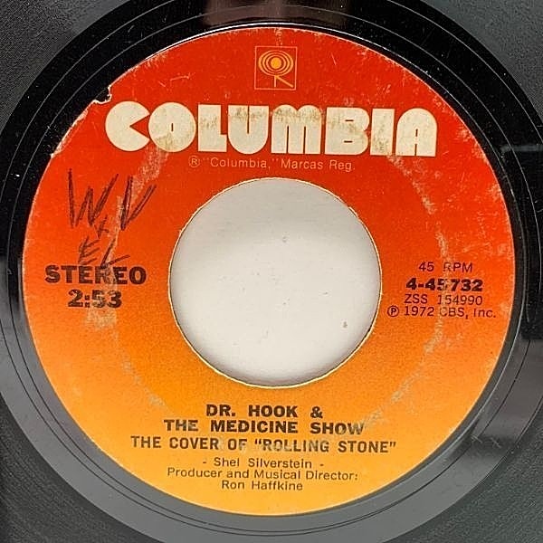 レコードメイン画像：【隠れたひねくれポップスの良盤】7インチ USプレス DR. HOOK & THE MEDICINE SHOW The Cover Of Rolling Stone ('72 Columbia) 45RPM.